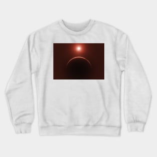 Mond Planet Staub Sturm Crewneck Sweatshirt